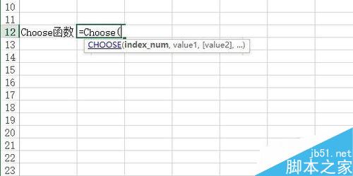 Excel中Choose函数如何使用？