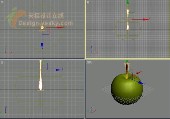 3dsmax制作逼真的苹果 脚本之家 3dsmax入门教程