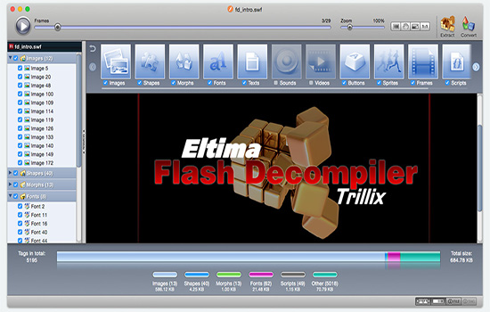 Flash Decompiler Trillix for Mac V5.3.1301 苹果电脑版