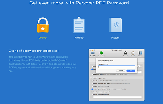 recover pdf password Mac版下载 recover pdf password for Mac V3.1.43 苹果电脑版