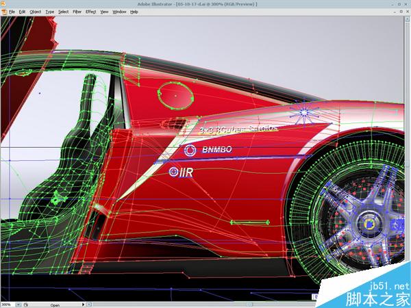 AI绘制超帅气的红色法拉利ENZO跑车