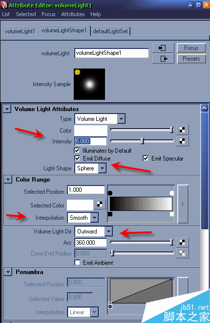 MAYA体积光Volume Light打光教程 脚本之家 MAYA材质灯光