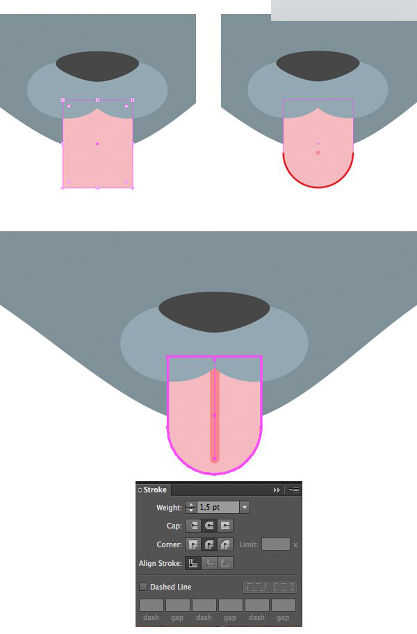 Illustrator制作扁平化动物卡通头像教程,PS教程,思缘教程网