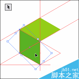 AI参考线制作六面体 脚本之家 AI教程