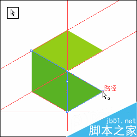 AI参考线制作比较规矩的六面体