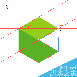 AI参考线制作六面体 脚本之家 AI教程