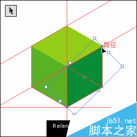 AI参考线制作六面体 脚本之家 AI教程