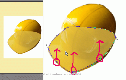 illustrator cs绘制超酷黄色钢盔 