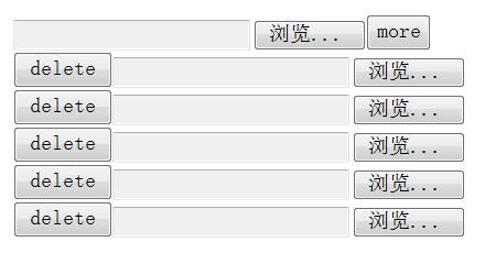 jQuery动态添加及删除表单上传元素的方法(附dem