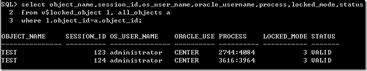 Oracle数据表中的死锁情况解决方法”