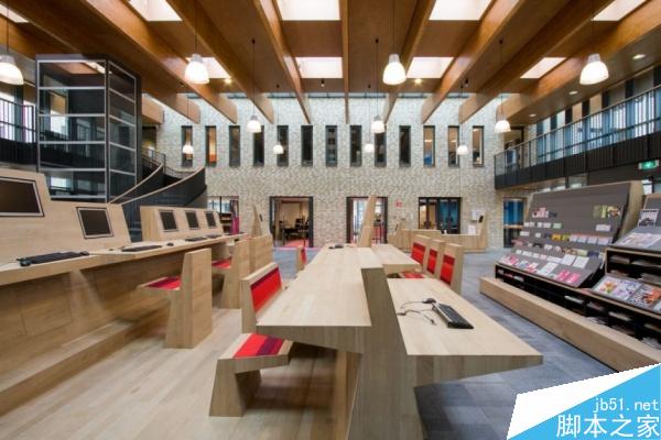 AEQUOY现代高科技学校图书室设计 脚本之家 室外设计