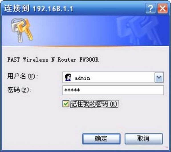 老版本FW300R路由器，默认密码是：admin
