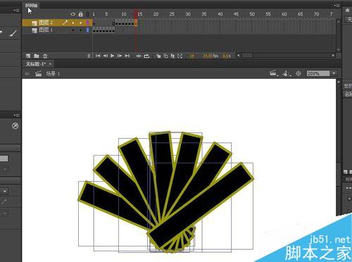 flash小动画之制作扇子张开收合的扇子