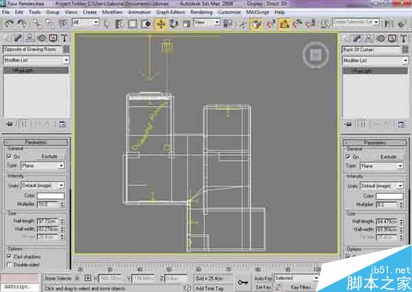 3dsMAX制作客厅效果图 脚本之家 3DSMAX室内设计教程