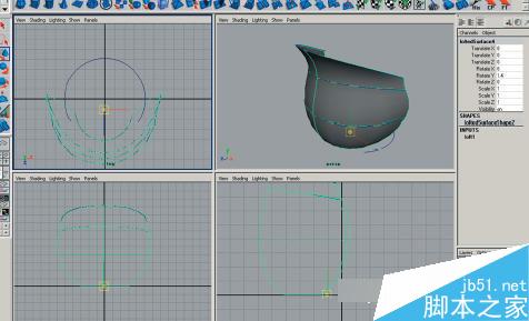 maya7.0玫瑰花建模教程 脚本之家 MAYA材质灯光