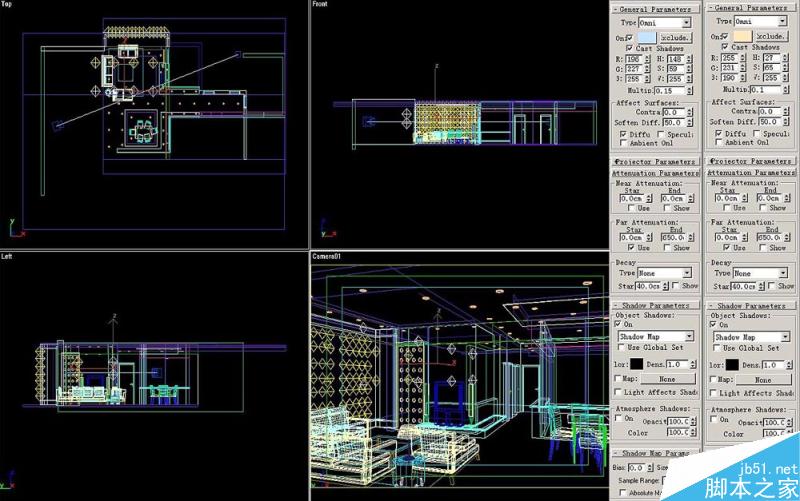 3DSMAX默认渲染器渲染出高品质室内效果图 脚本之家 3DSMAX建模教程