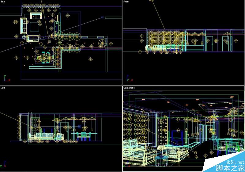 3DSMAX默认渲染器渲染出高品质室内效果图 脚本之家 3DSMAX建模教程