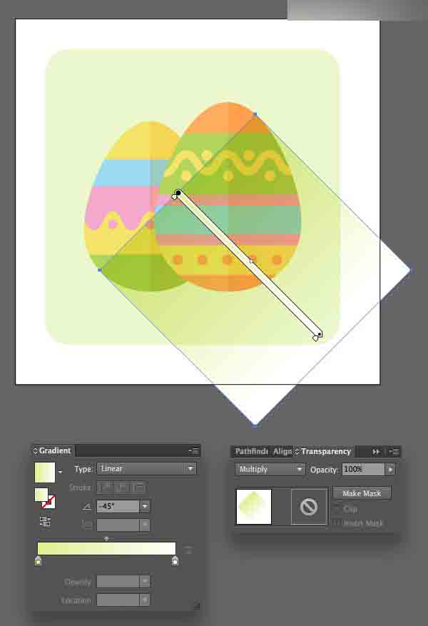 Illustrator绘制扁平化风格的复活节图标,PS教程,思缘教程网