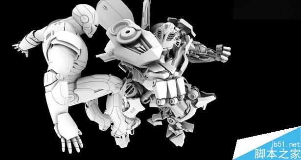 当大黄蜂遭遇钢铁侠制作解析 脚本之家 3DSMAX动画角色教程