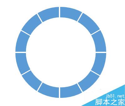 如何用PPT绘制设计一个分割型环形图？