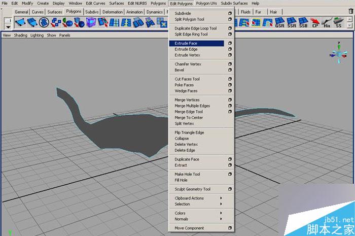 MAYA 7.0恐龙建模教程 脚本之家 MAYA建模教程