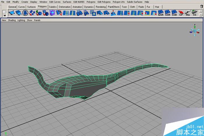 MAYA 7.0恐龙建模教程 脚本之家 MAYA建模教程