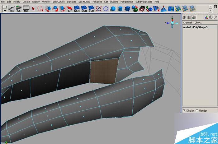 MAYA 7.0恐龙建模教程 脚本之家 MAYA建模教程