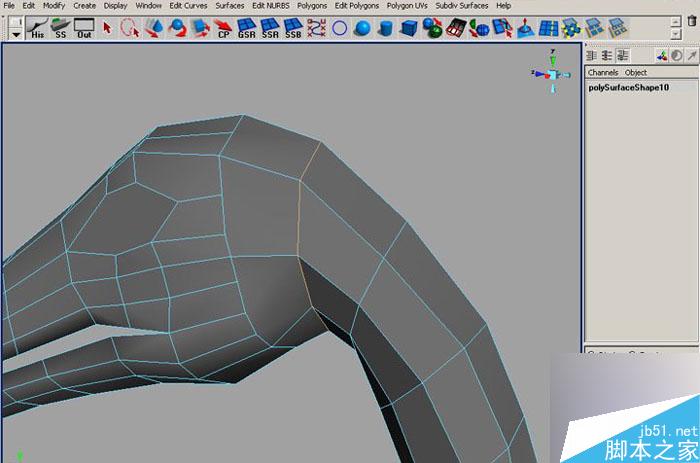 MAYA 7.0恐龙建模教程 脚本之家 MAYA建模教程