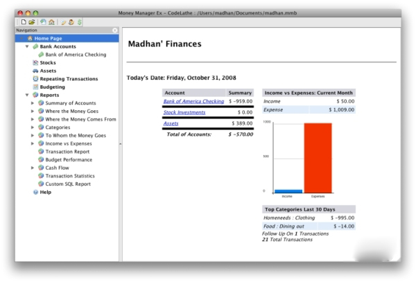Money Manager Ex for Mac V1.26 苹果电脑版