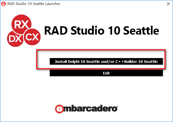 RAD Studio 10 Seattle(Delphi 10 Seattle) win10破解安装教程