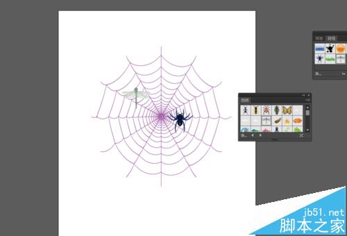 怎么用AI绘制蜘蛛网图案