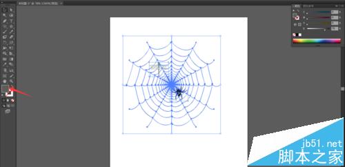 怎么用AI绘制蜘蛛网图案