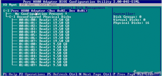DELL服务器RAID H700,PERC H800阵列卡配置中文完全手册图解”