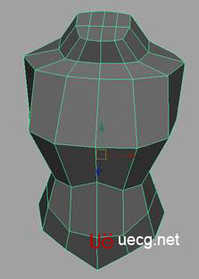 MAYA建模教程：人体躯干的建立