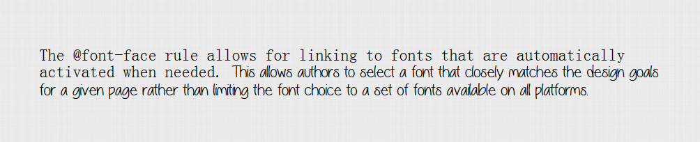 使用CSS3的font-face字体嵌入样式的方法讲解”
