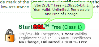 StartSSL的免费SSL证书申请及配置教程”