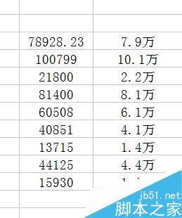 excel如何快速改成以万元为单位?