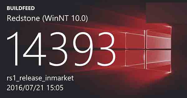 推送在即！Win10一周年更新RTM预览版14393.5曝光