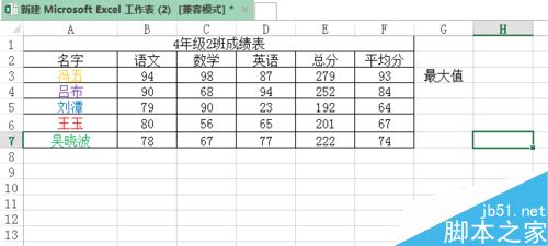 excel 如何计算公式的最大值？