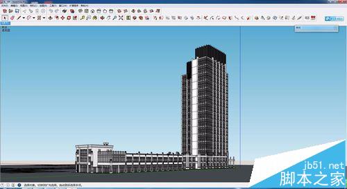 Sketchup怎么调整图纸的背景颜色 图形图像 软件教程 脚本之家