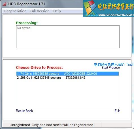 HDD Regenerator硬盘坏道修复工具使用傻瓜教程 - 海边风 - 鸭梨栅搭