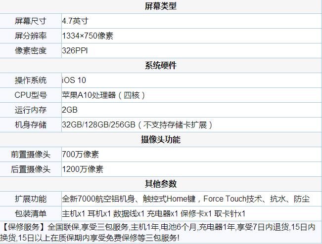 iPhone7/Plus评测 附iphone7/Plus参数大全