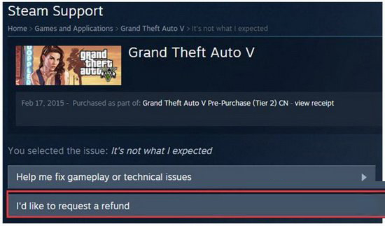 steam怎么退款 steam游戏退款教程2