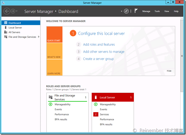 图文详解Windows Server 2012服务器管理器