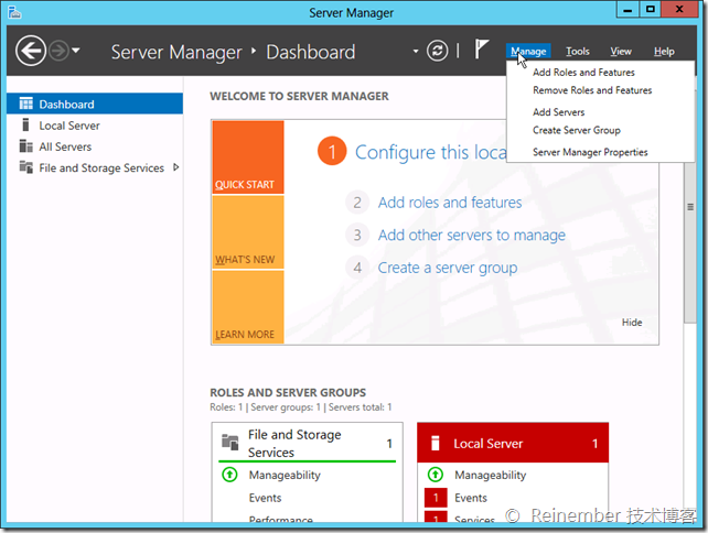 图文详解Windows Server 2012服务器管理器