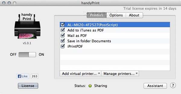 handyPrint for Mac(打印机共享软件) V5.5.0 苹果电脑版
