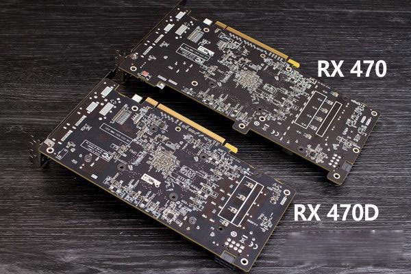 RX 470D与RX470拆解对比