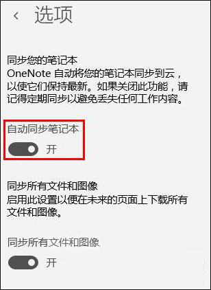 Win10系统OneNote如何开启自动同步?