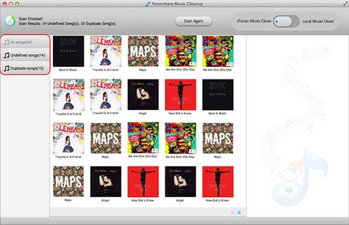 Tenorshare Music Cleanup(Mac音乐管理) for Mac V1.0 苹果电脑版