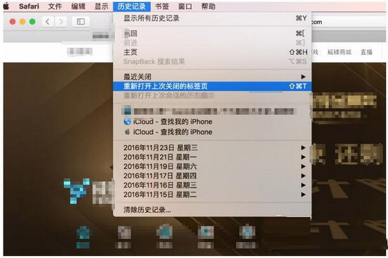如何重新打开关闭的safari标签 safari标签关闭后重新打开方法4